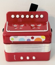 Janod Toy Accordian Red Confetti 7" Working
