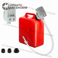 Universal 2.4 GPM Battery Powered Fuel Transfer Pump w/ Auto-Stop Extended Hose