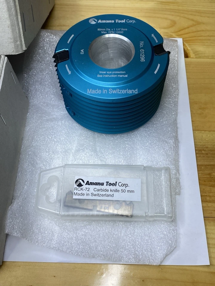 Amana Tool 61296 алюминиевый V-образный резак для клеевых соединений 90x50 мм x1-1/4 сделано в Швейцарии - Изображение 3 из 4