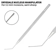 Drysdale Nucleus Manipulator 12.5 cm Angled Hook Ophthalmic Surgical Instruments
