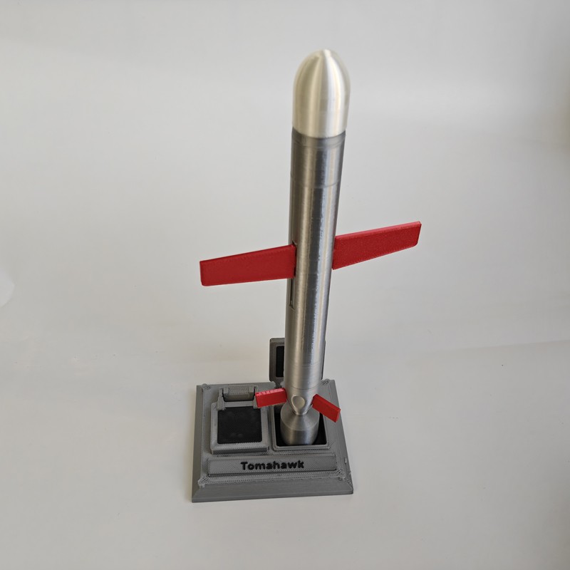 1:30 Modello Militare Stampato 3D 20cm Missile Crociera Tomahawk Marina USA foto 5