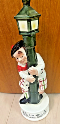 Vintage 1960's Musical Decanter : Drunken Scotsman w/ For Auld Lang Syne  Music