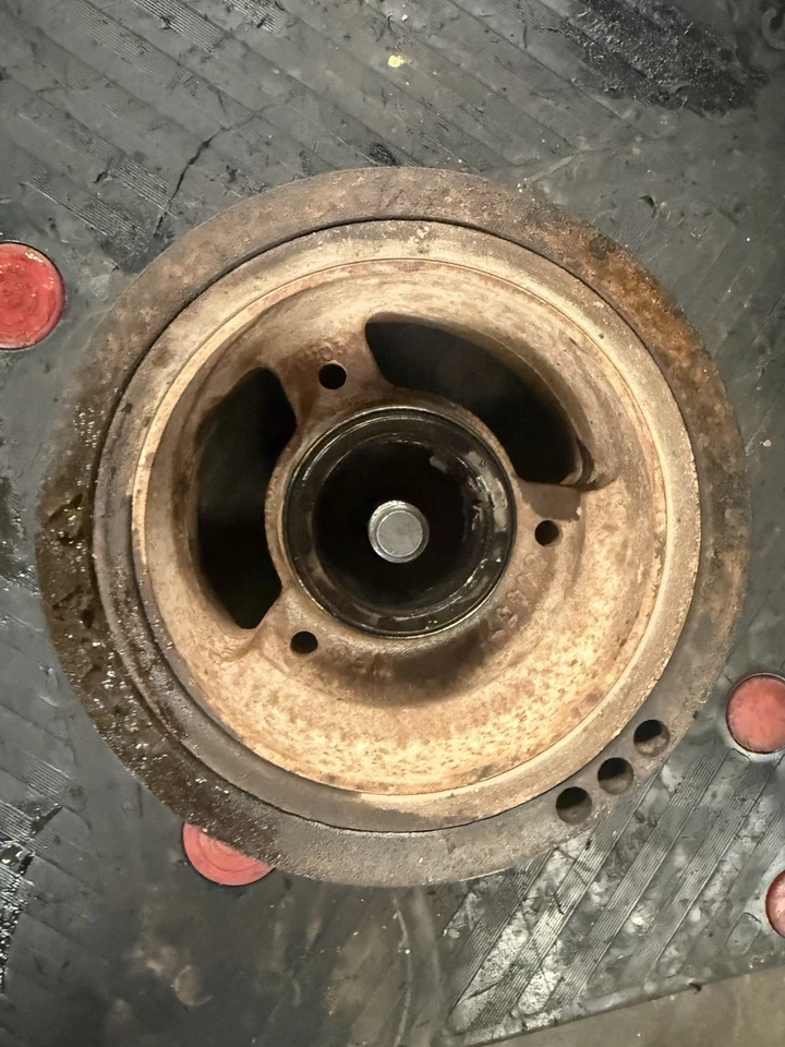 Polea de manivela inferior equilibrador armónico 99-03 7,3 Powerstroke Ford F 250 350 Foto 3 de 4