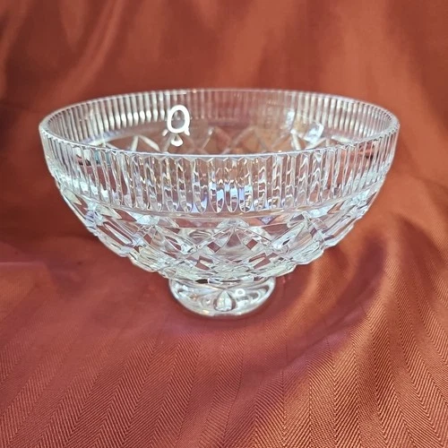 Vintage Waterford Crystal Killeen Footed Bowl 7 7/8" – Pedestal– Deep Cut