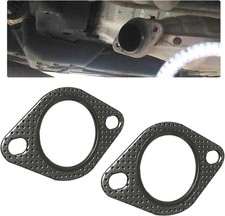 2 PCS Exhaust Gasket, 2 Inch Reinforced High Temperature Gasket Exh Size: 2 In