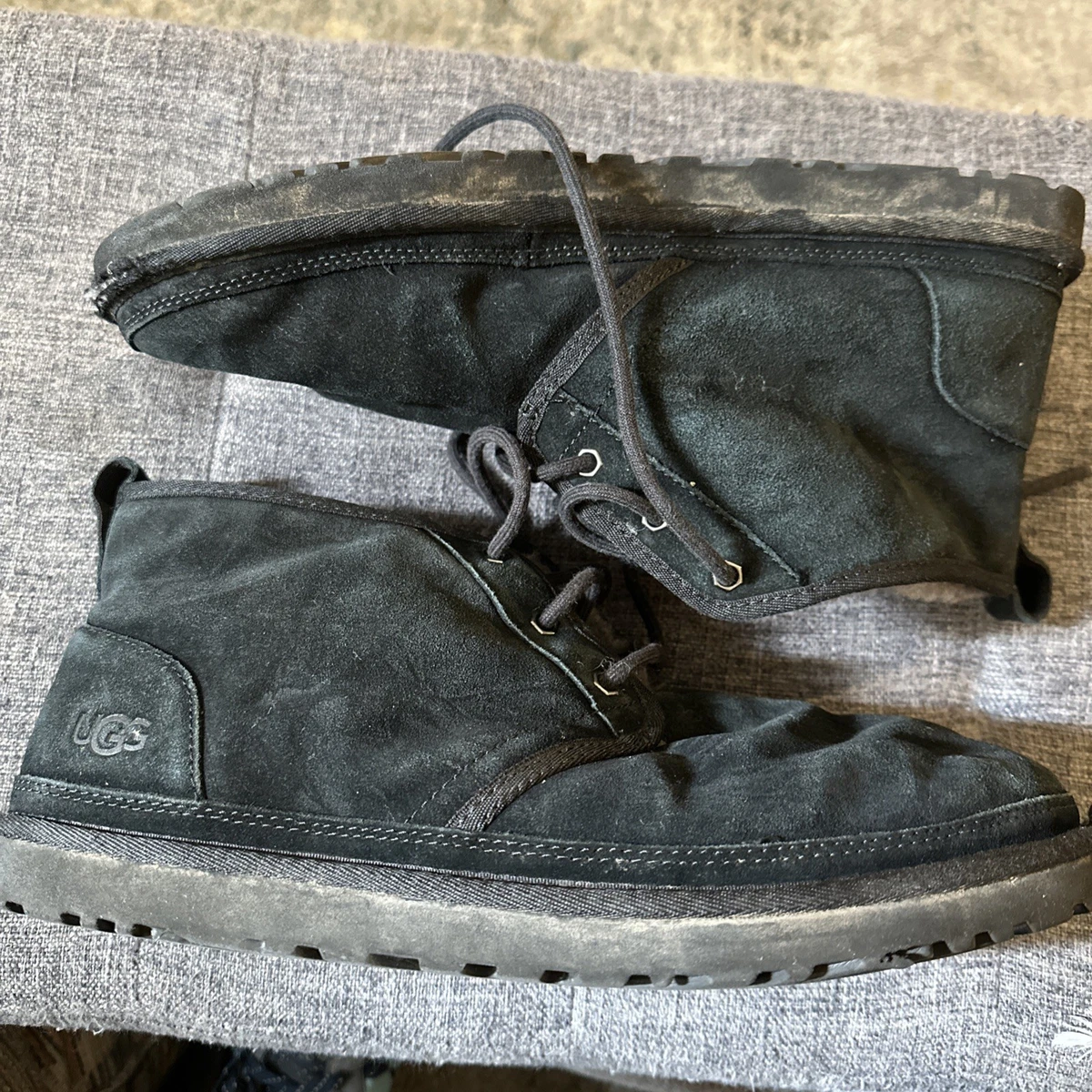 Mens UGG Black Suede Chukka Boots Used Size 9 UGG Black Suede Boots for Men for Sale | Shop New & Used  main image 4