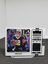 2022 Panini Contenders - Rookie Ticket Swatches Chris Olave #RSV-COL Variation 