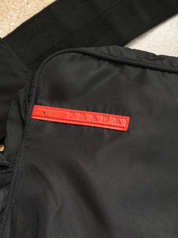 Vintage Prada Sport 1999 Linea Rossa Nylon Sling Bag - Image 2 of 4