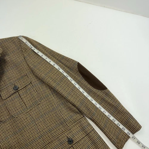 Brooks Brothers Robert Noble Gamekeeper Tweed Wool Jacket Blazer Coat Size XL image 12