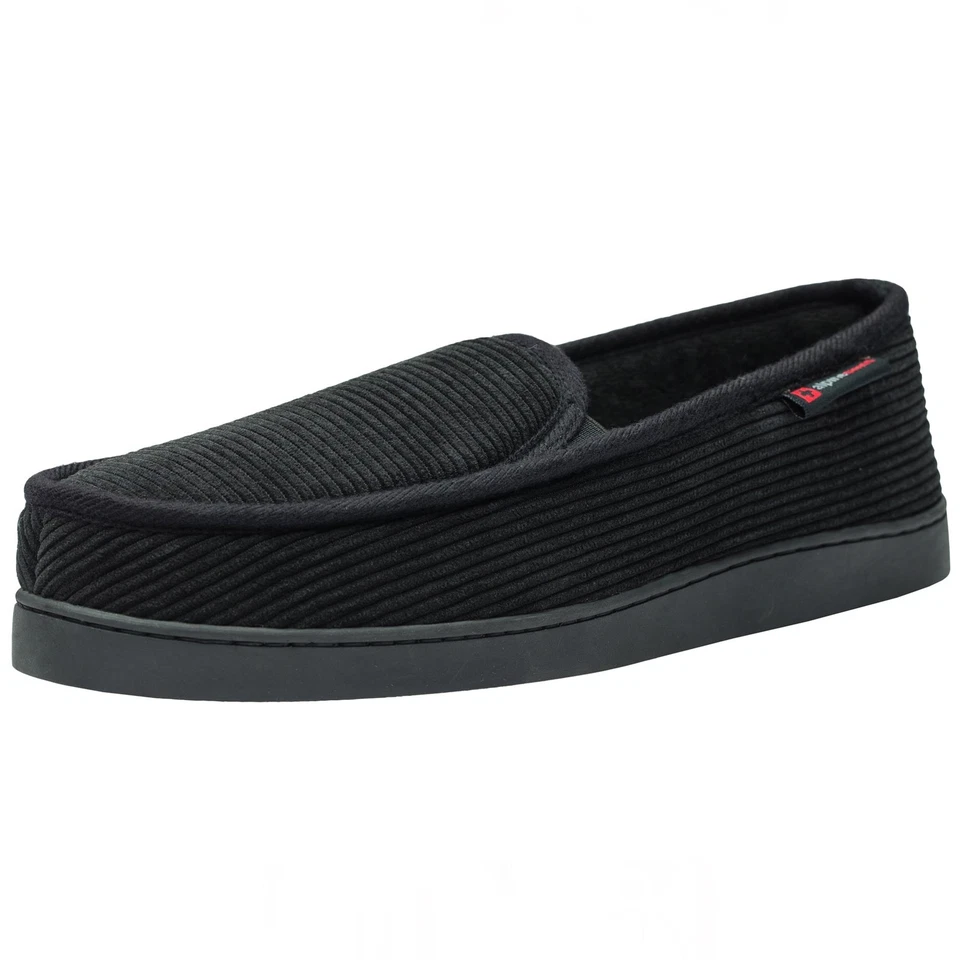 Alpine Swiss Wide Mens Slippers Steve Moccasin House Shoes Memory Foam Insole - Image 1 of 4