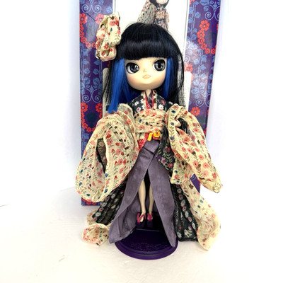 2008 Pullip Dal Hana Ayame Doll Jun Planning Groove Inc Silk Kimono