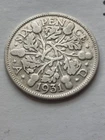 1931 George V Sixpence — photo from another recent sale