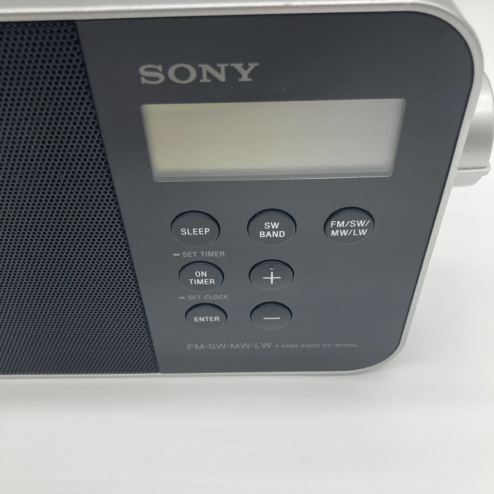 Sony ICF-M780SL Radio 4Band FM/SW/MW/LW Tragbar LC-Display Wecker Schwarz Digitl - Bild 4 von 4