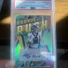 2024 Topps Chrome Football Bo Nix All-Etch Rookie Rush Aqua Auto /199 #RRA-BN