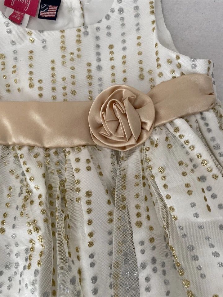 Vestido Pinky Bebé Niñas Verano Elegante ☼ Talla 24m Foto 3 de 4