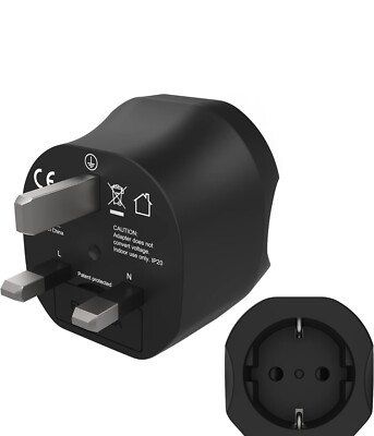 Mr. Gadget's Solutions ADATTATORE MULTIUSO A 3 VIE PRINCIPALI ADATTATORE FUSED UK 240V 13A-3 Pack -Bianco - Foto 7