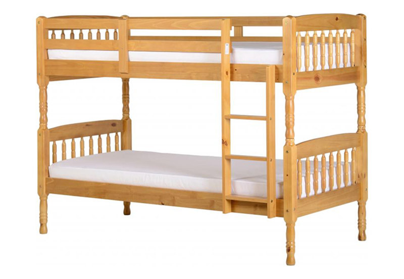 Seconique Albany 3ft Single Antique Pine Wooden Bunk Bed Seconique Albany 3ft Single Antique Pine Wooden Bunk Bed