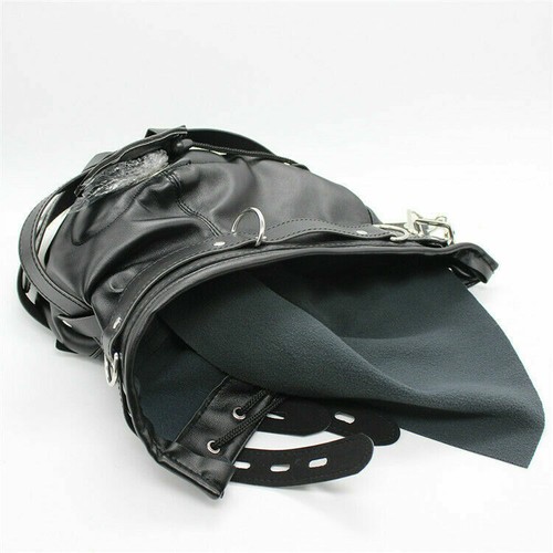 Sex Rope Mouth Gag Plug Eye Mask Cat Ear Mask Cosplay Hood Harness BDSM - Picture 51 of 56