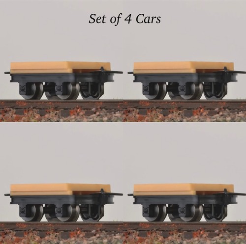 HOn30/HOe MinitrainS 3005 4-Flat Car w/o Brake Set NIB 009 Narrow Gauge Wagon - Picture 11 of 12