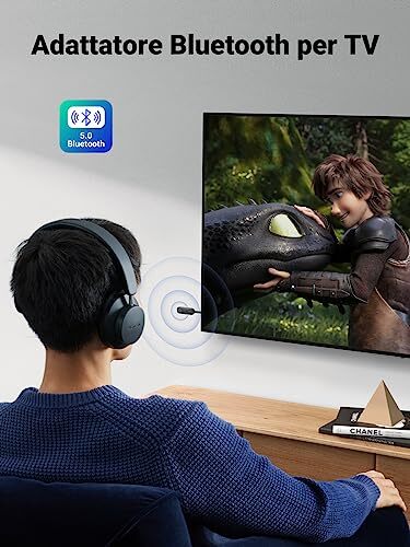 UGREEN Adattatore Bluetooth 2 in 1 Trasmettitore e Ricevitore Audio Ster