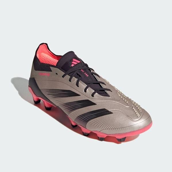 adidas Predator Elite Low HG/AG Platina Metallic/Aurora Black