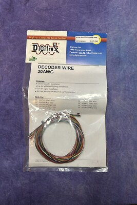 Lot of 2 Digitrax Decoder Wire 30AWG With 9 NMRA Colors 10ft each | eBay
