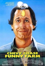 FUNNY FARM ORIGINAL ROLLED MOVIE POSTER 27x40 1985 CHEVY CHASE