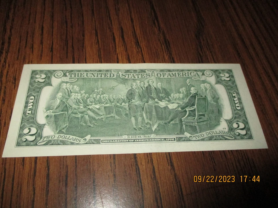 $2 2013 FEDERAL RESERVE NOTE ***STAR NOTE*** LOWER SERIAL # STARTS WITH 000 - Image 3 of 4
