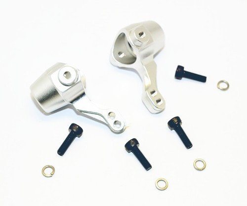 For HPI KEN BLOCK WR8 FLUX BULLET3.0 MT ST 101208 Front Knuckle Arm - 1PR Silver