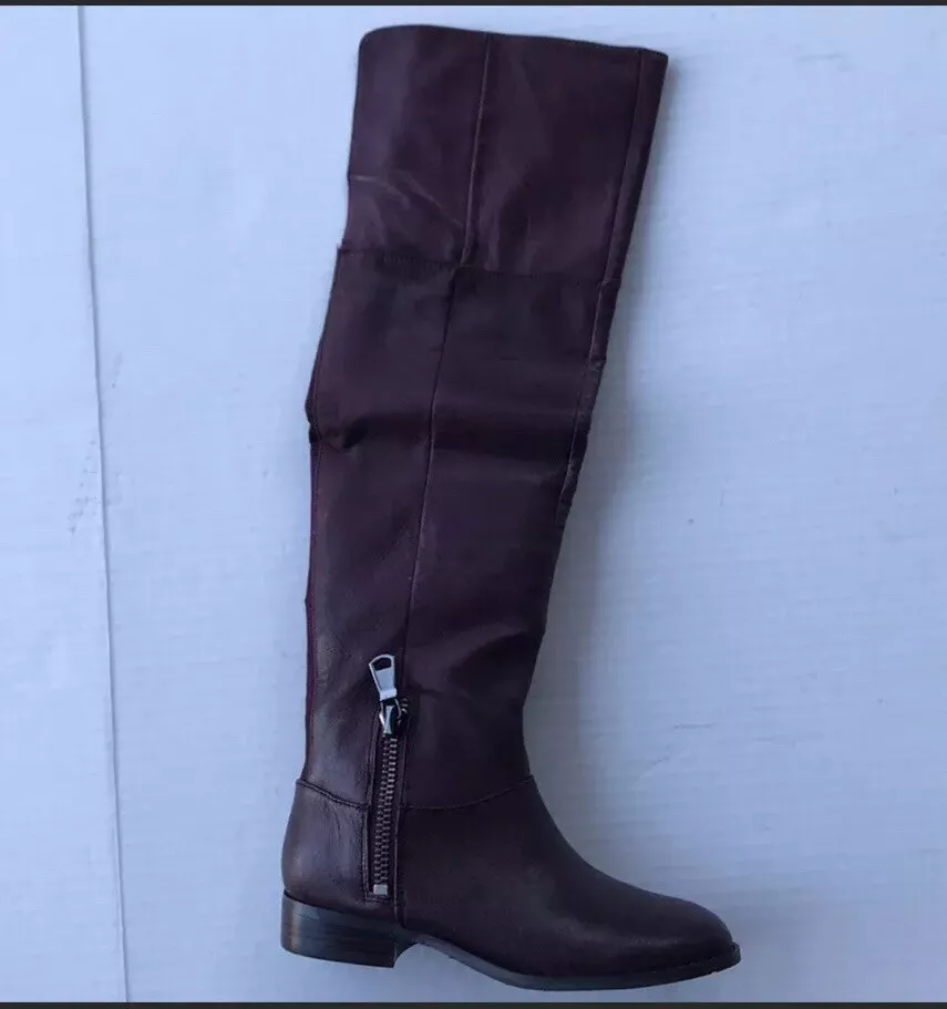 Chinese Laundry Womens Fawn Over the Knee Leather Boots size 6.5M