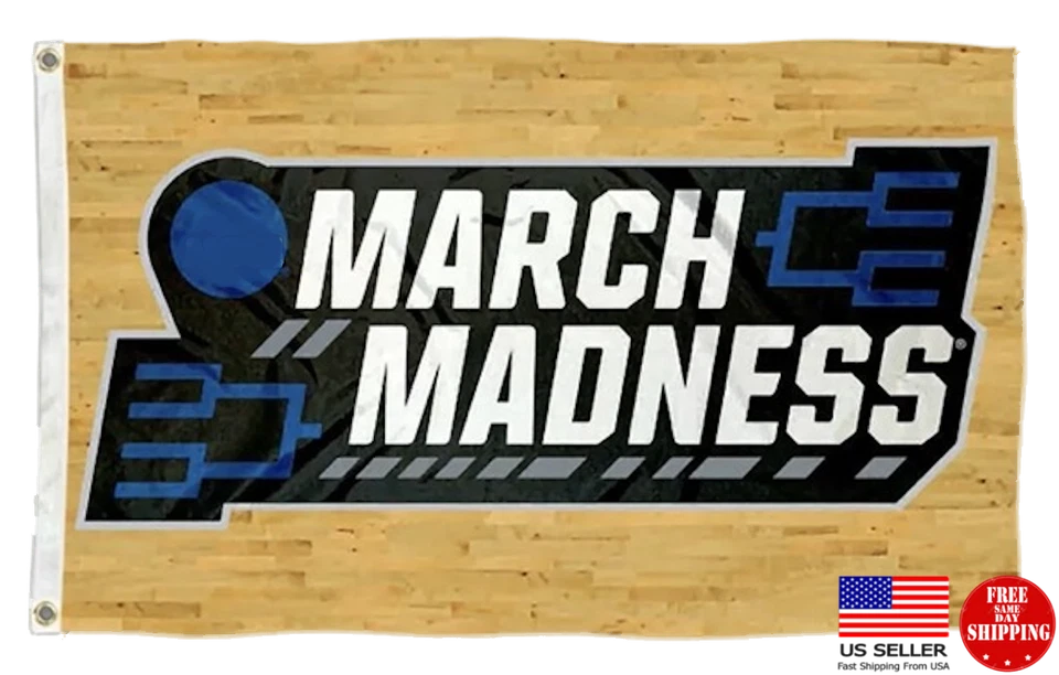 March Madness Man Cave Flags 3X5 3 x 5 Banner USA Tailgating Dorm New USA Flag. - Image 3 of 4