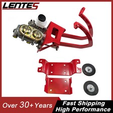 Universal Red Manual Clutch Pedal Assembly Master Cylinder Ford Chevy Street Rod
