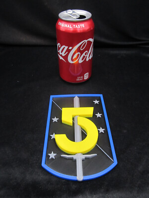 Babylon 5 Emblem Plaque 6'' (3d Printed 4 Color)