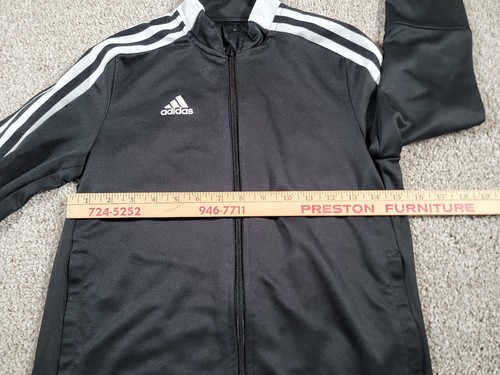 Adidas Boys Superstar Track Jacket Youth Medium Black Full Zip Trefoil Soccer - Picture 12 of 14