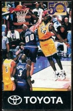 Schedule Basketball Los Angeles Lakers - 1998 1999 - Toyota Kobe Bryant