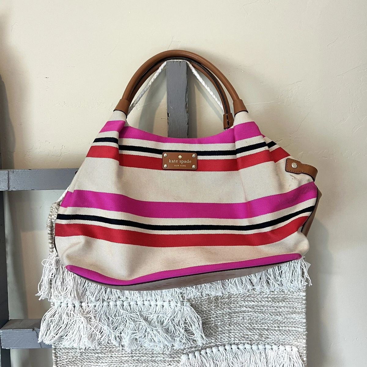 Kate Spade striped handbag purse