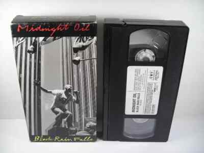 Midnight Oil - Black Rain Falls On VHS (1990 CBS Music Video Enterprises)