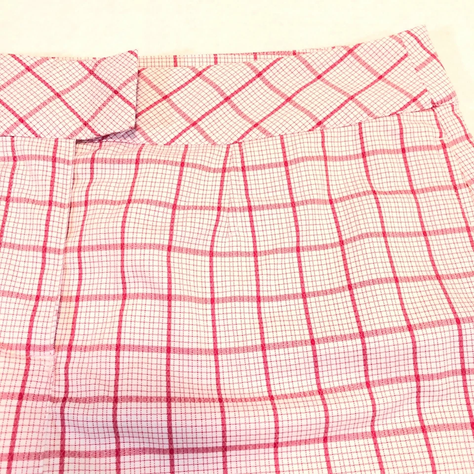 Pantalones cortos interiores Puma Tech Dry Cell para mujer falda rosa frambuesa blanco a cuadros talla 6 Foto 2 de 4