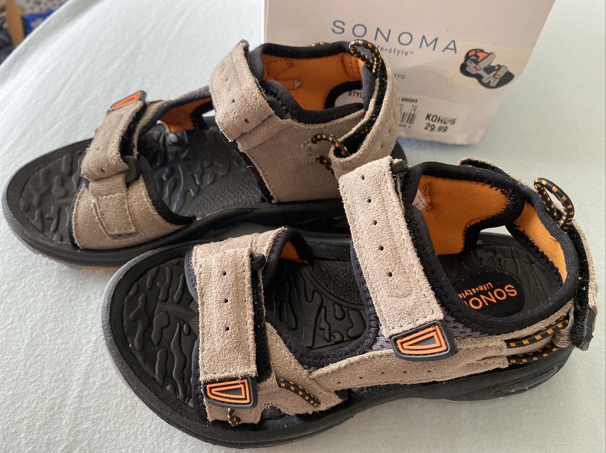SONOMA Life+style Boys Size 13 Tan Leather sandals (Style 