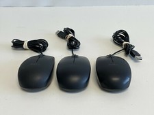 AA5: Lot of 3 Dell Wired USB Scroll Optical Mouse MS111-L MS111-P