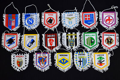 Italien Italia Italy Calcio Roma Milan Torino Parma Como Napoli Vintage Wimpel P