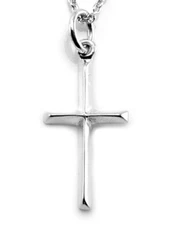 Sterling Silver Cross Charm Necklace #7008