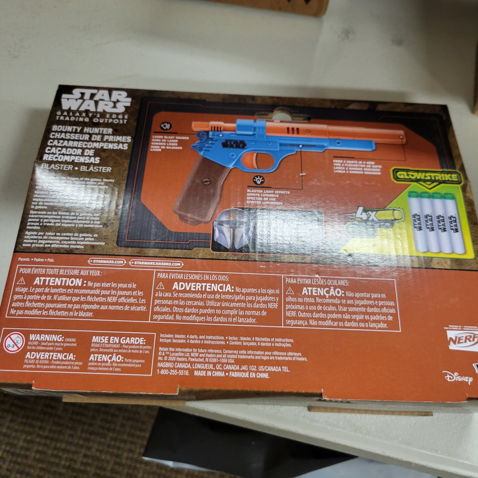 NERF Star Wars Galaxy's Edge Trading Outpost Mandalorian Bounty Hunter Blaster 