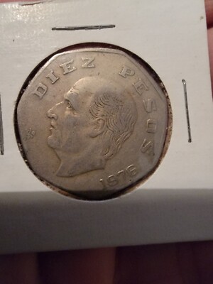 Mexico 10 Diez Pesos 1976 Coin Mexican