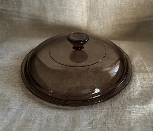 Pyrex Visions V 1.5 C Amber Brown Glass Replacement LID ONLY For 1.5 L Sauce Pan