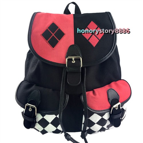 Escuadrón Suicida Harley Quinn Cosplay Mochila Lona Cordón Bolso de Viaje Mujeres - Imagen 2 de 8