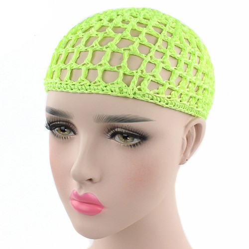 Mesh Hair Net Crochet Cap Fishnet Hairnet Hair net Snood Sleeping Night Cover - Picture 10 of 28