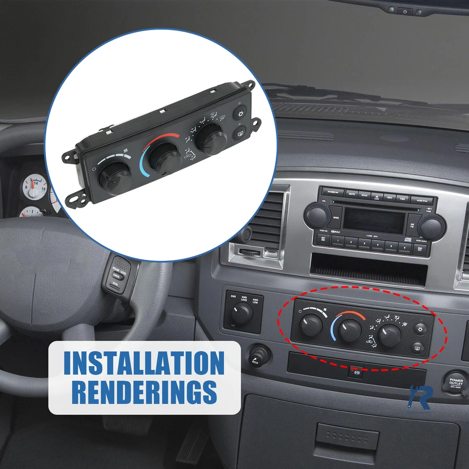 Heater Climate Control Module A/C fit for Dodge RAM 1500 2500 Dakota 2008-2011 - Image 2 of 4