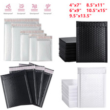 25 Pcs Poly Bubble Mailers Padded Envelopes Shipping Mailing Bags ANY SIZE