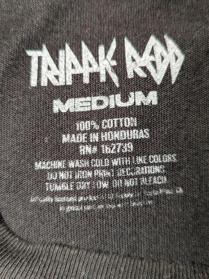 Camiseta Trippie Redd Rap Mediana Negra Manga Corta Wicked Wonderland Abstracta Foto 4 de 4